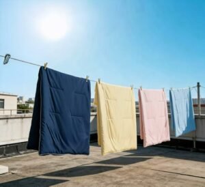 Dual-sensory summer quilt, now in bulk! Key selling points: 🧊 Double-sided, dual-feel – one quilt, two uses  • Side A: Cooling ice silk: 18.5μm ultra-fine cooling fibers, instantly lowers skin temperature by 2-3℃, silky smooth for naked sleep.  • Side B: Soft and skin-friendly: Knitted softness, gentle and close-fitting, especially suitable for the elderly, children, or those who are sensitive to cold.