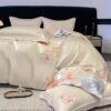 100% cotton embroidered four-piece set, skin-friendly and breathable