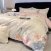 100% cotton embroidered four-piece set, skin-friendly and breathable