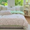 100% cotton embroidered four-piece set, skin-friendly and breathable